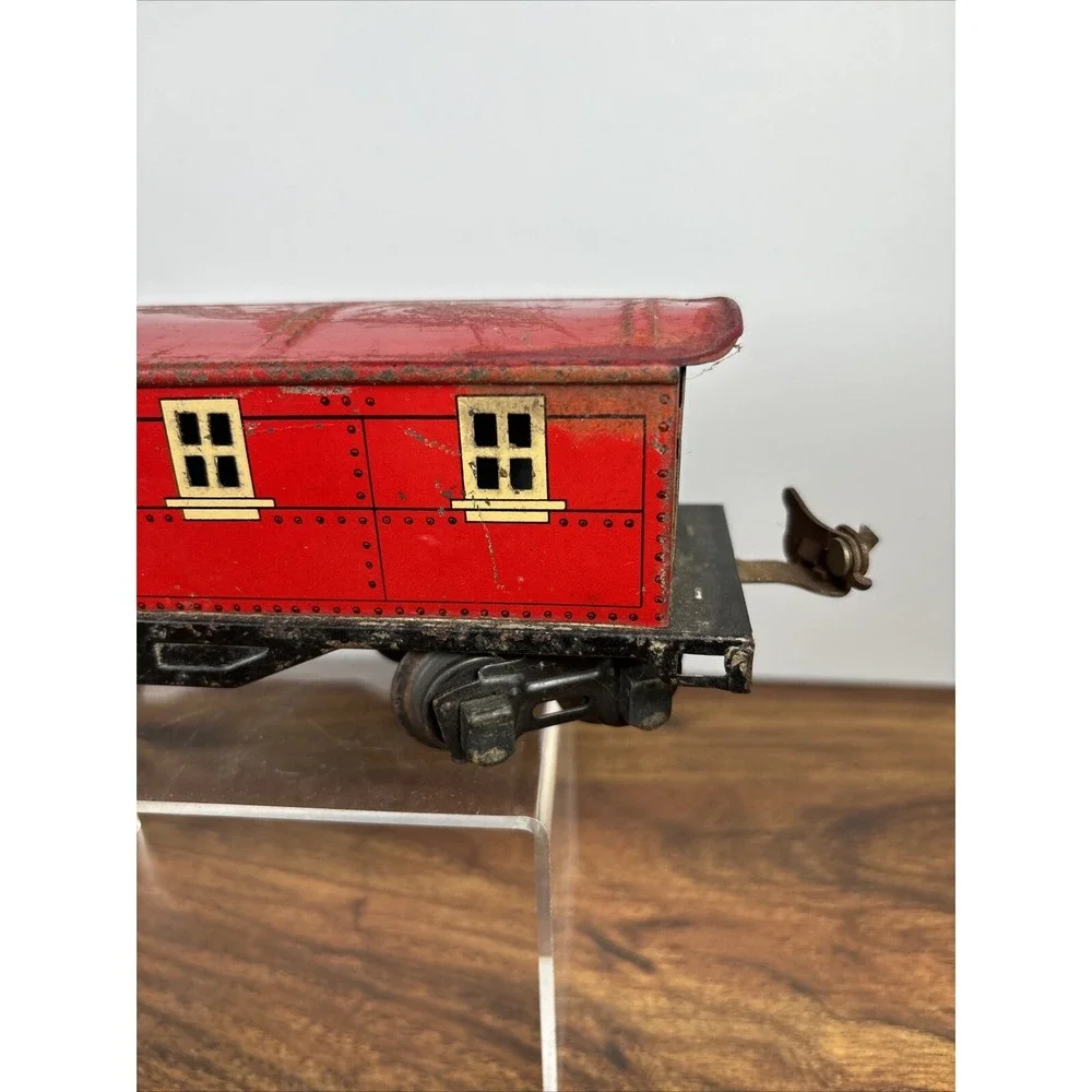 Lionel O27 Gauge Pre-War 8-Wheel Lionel RR Lines 1682‎ Red Cupola Caboose